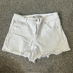 Tractr White Brittany Shorts